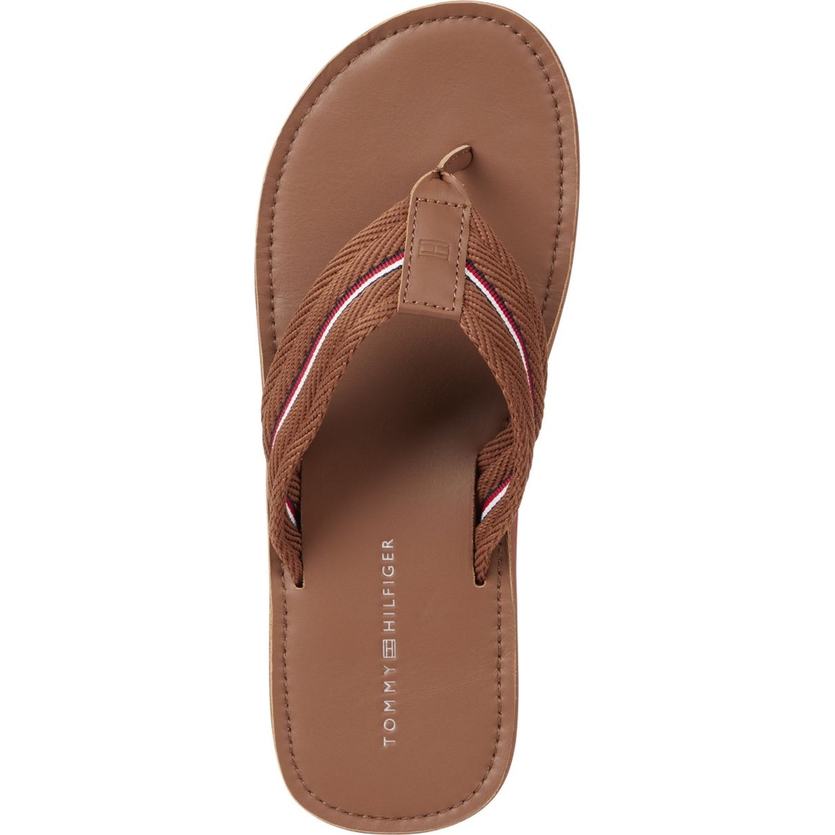 TOMMY HILFIGER Pliažo šlepetės per pirštą vyrams, Ruda, Beach sandal 3