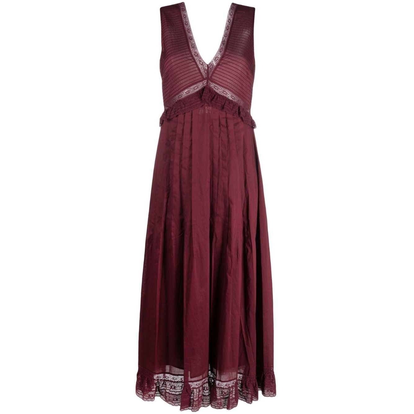 SEE BY CHLOE Midi suknelė moterims, Raudona, Light dress