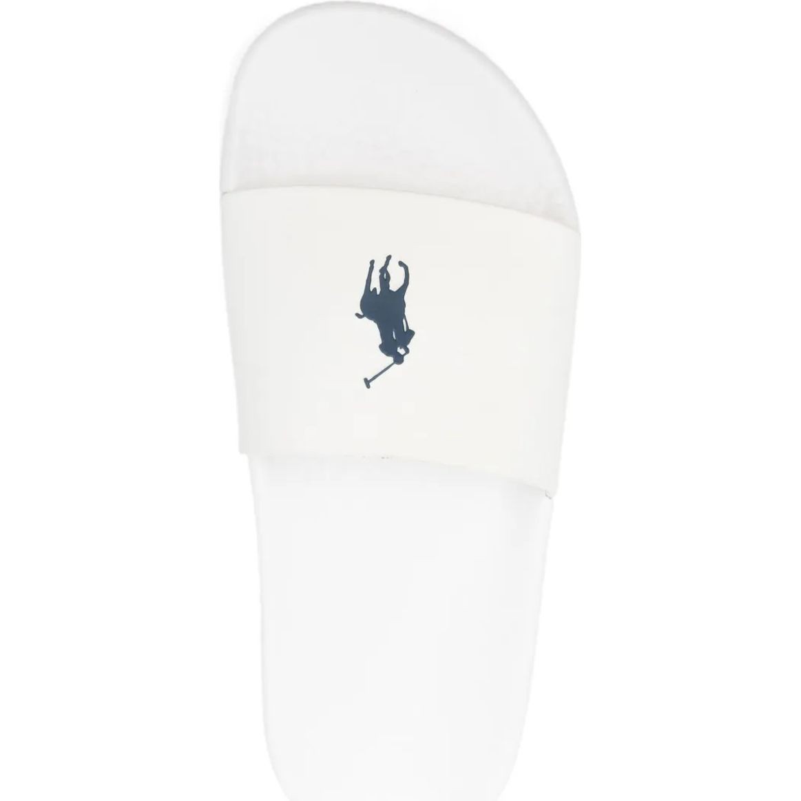 POLO RALPH LAUREN Guminės šlepetės moterims, Balta, Polo slide-sandals-slide 4
