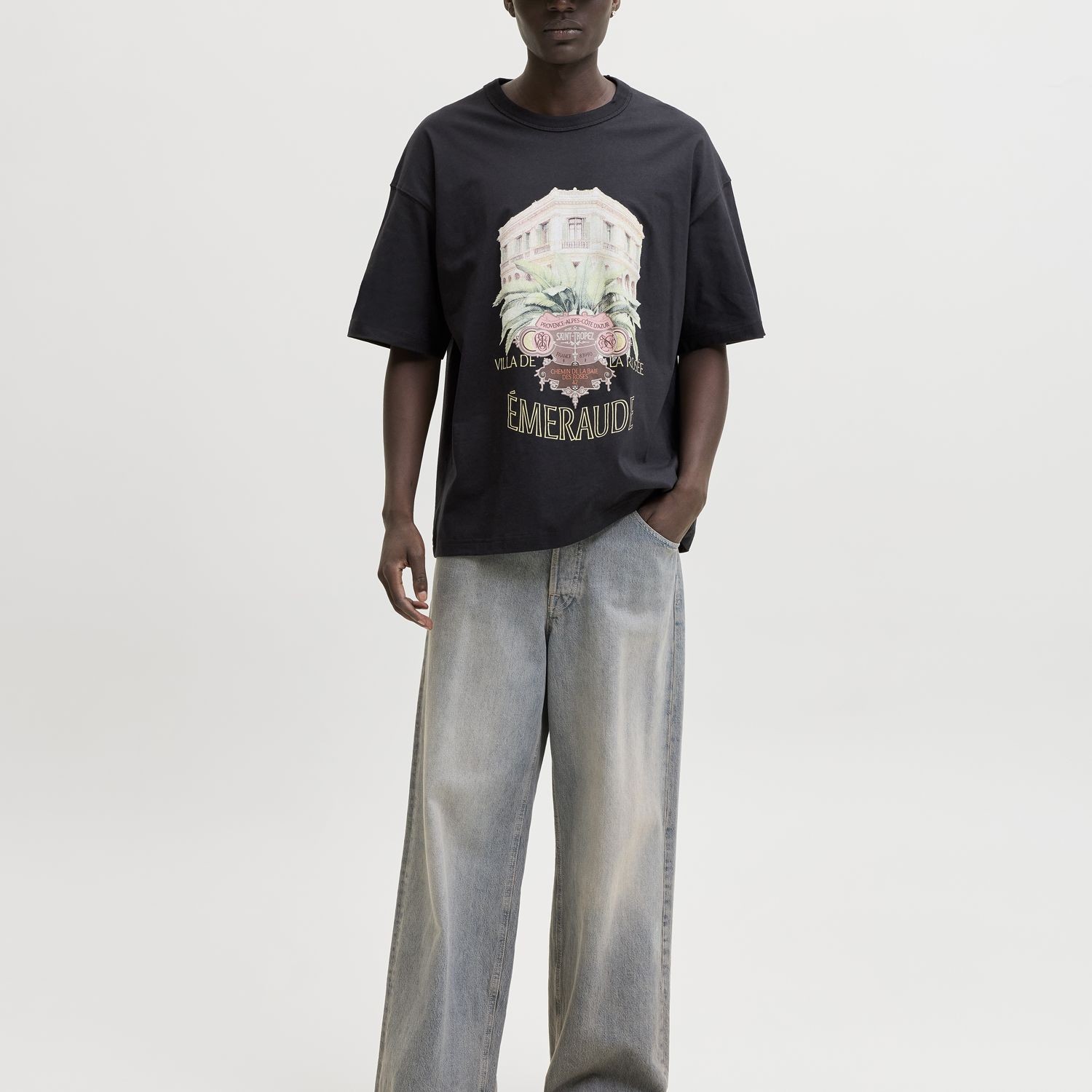 JACK & JONES Marškinėliai vyrams, Juoda, Menton photo 2