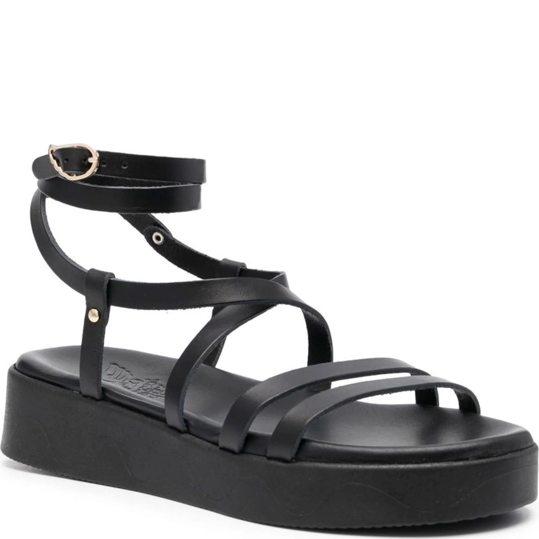 ANCIENT GREEK SANDAL Basutės moterims, Juoda, Aristea vachetta sandals 1