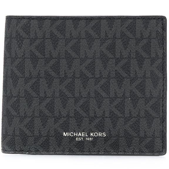 MICHAEL KORS Piniginė vyrams, Juoda, Billfold wallet 1