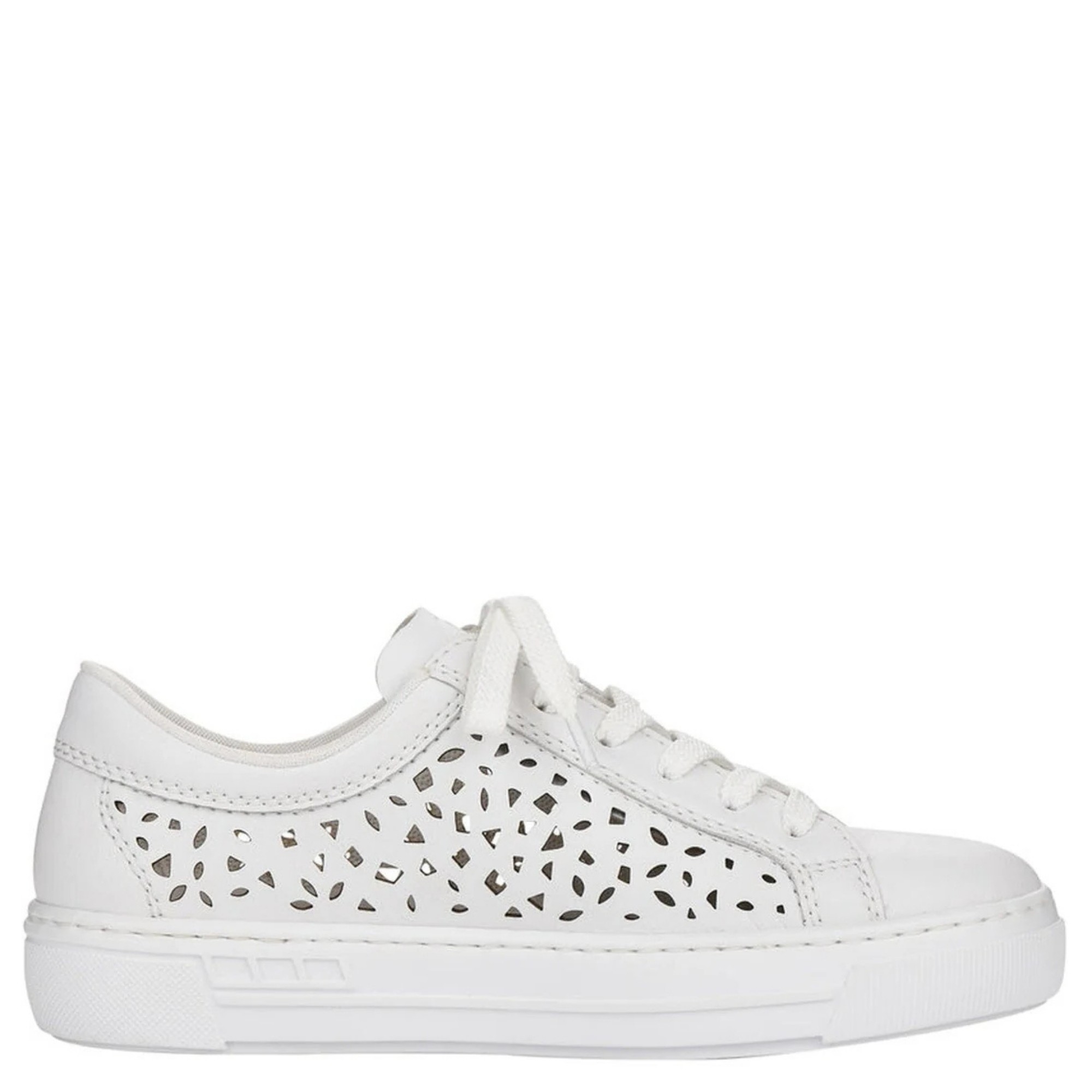 RIEKER Bateliai - moterims, Balta, SHOES 1