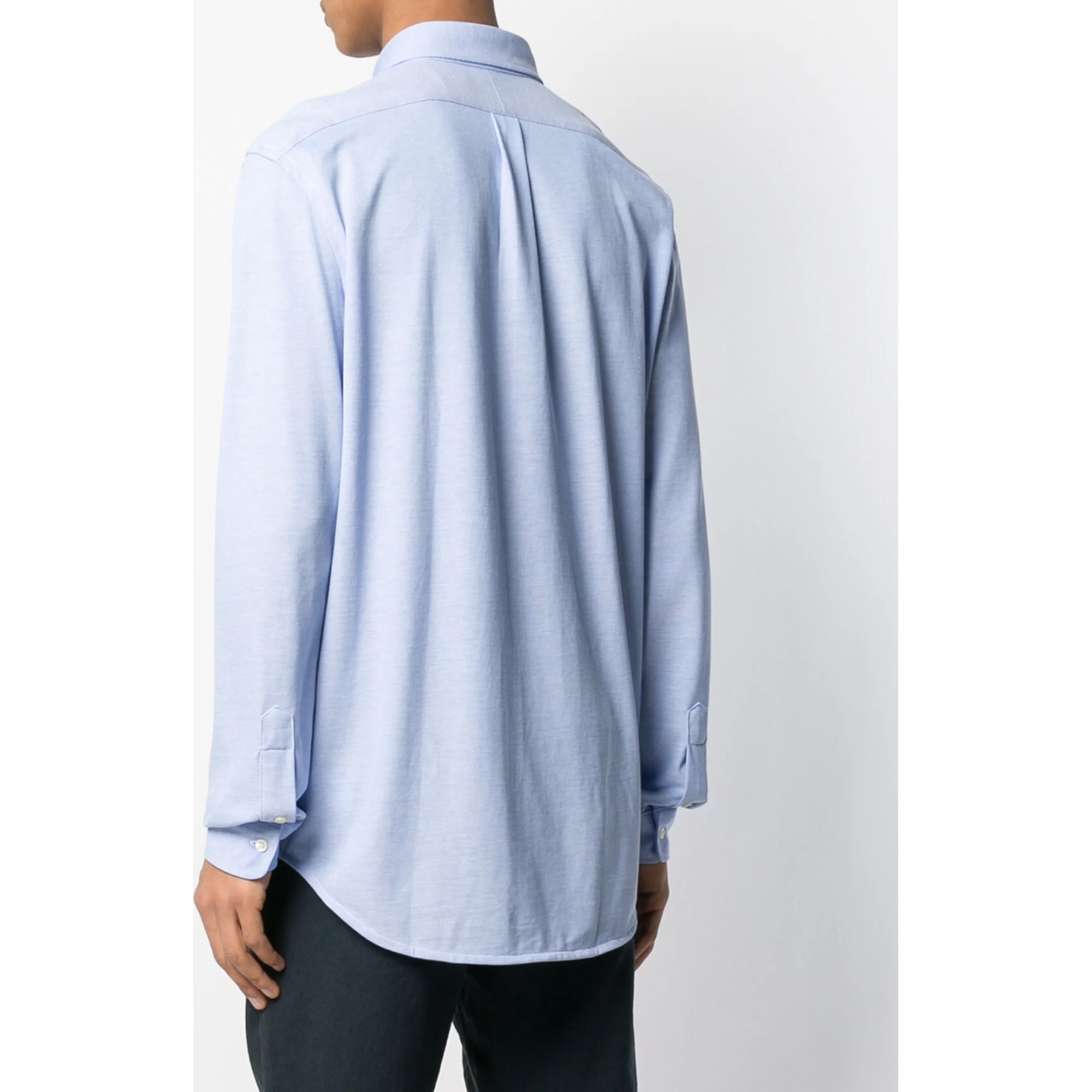 POLO RALPH LAUREN Marškiniai ilgomis rankovėmis vyrams, Mėlyna, Log sleeve shirt 4