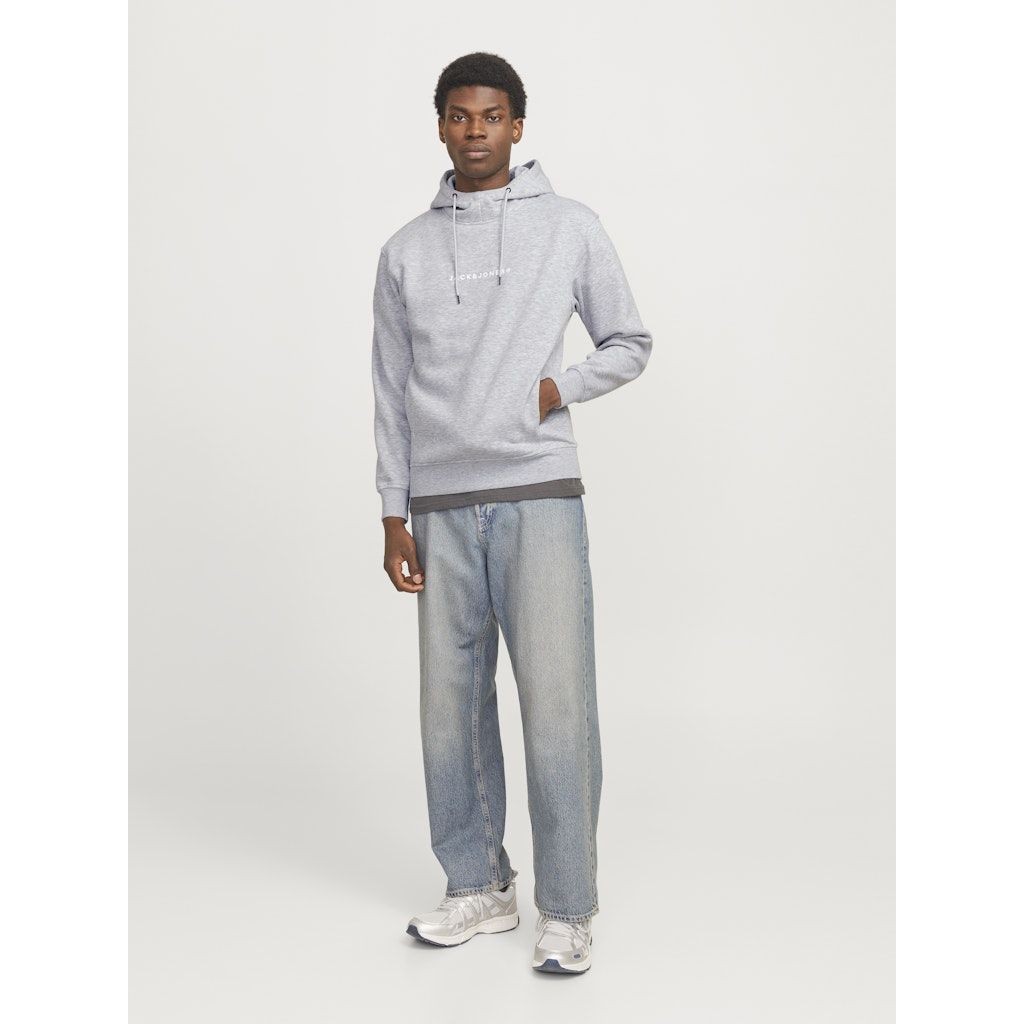 JACK & JONES Džemperis vyrams, Pilka, Tree sweat hood 3