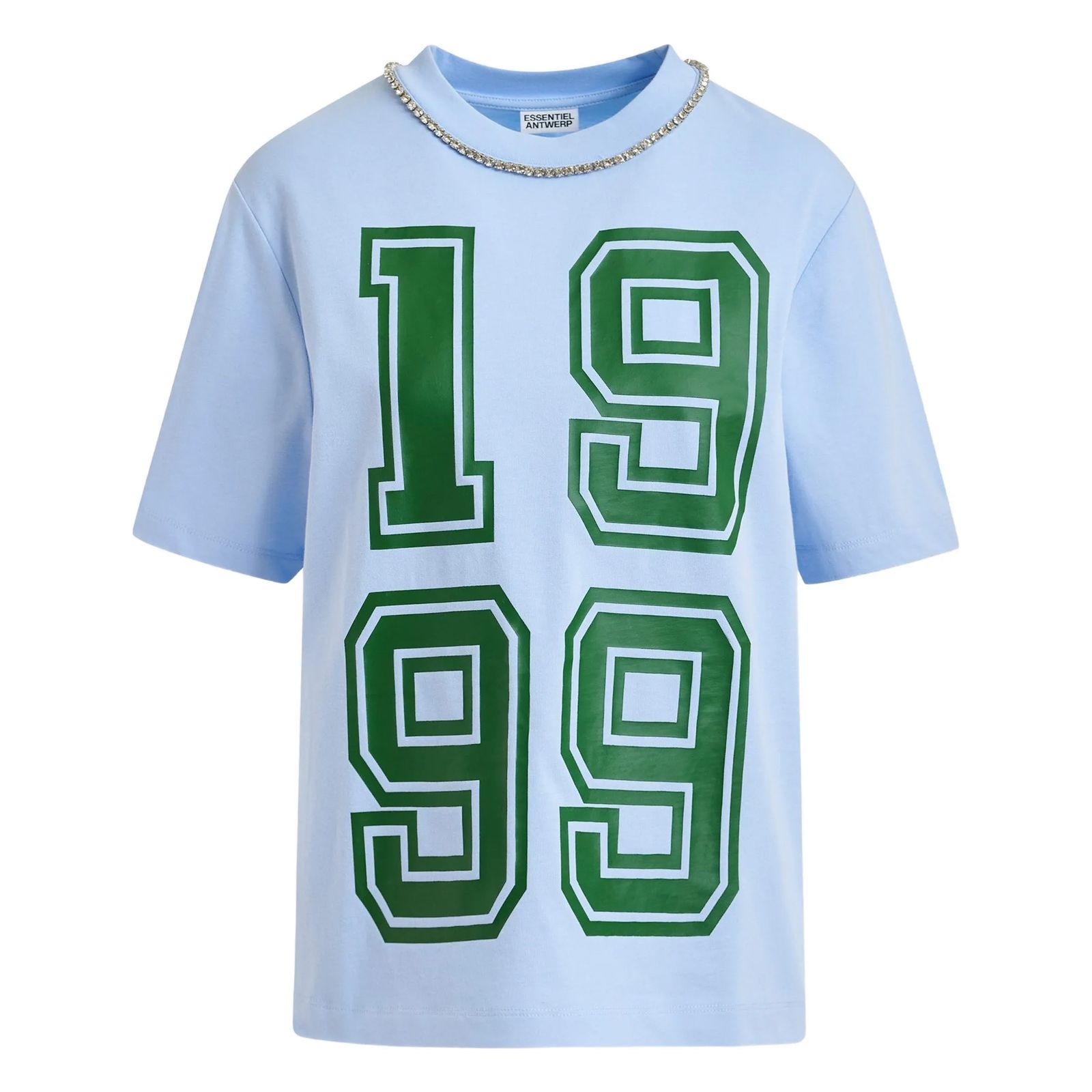 ESSENTIEL ANTWERP Marškinėliai trump. rankovėmis moterims, Mėlyna, 2 printed fit tee 1