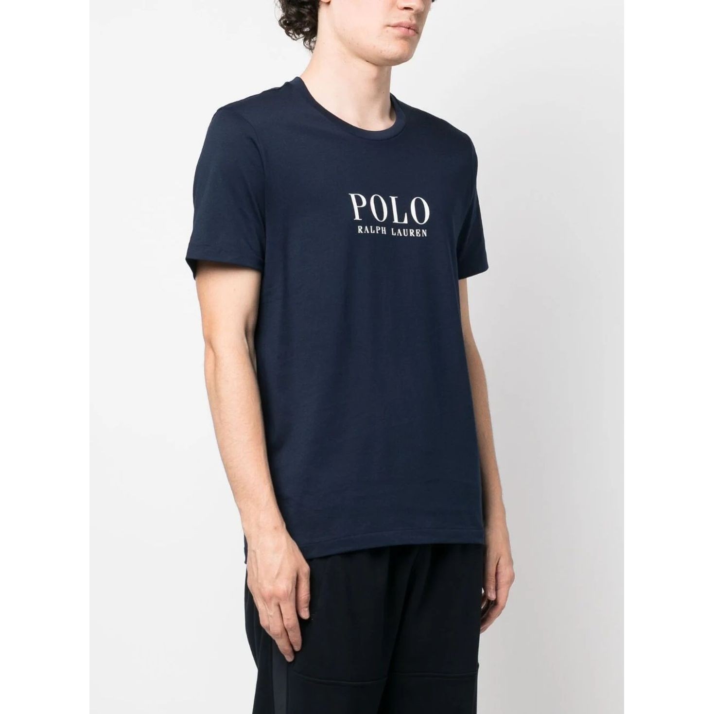 POLO RALPH LAUREN Marškinėliai trump. rankovėmis vyrams, Mėlyna, Crewneck sleep top 2