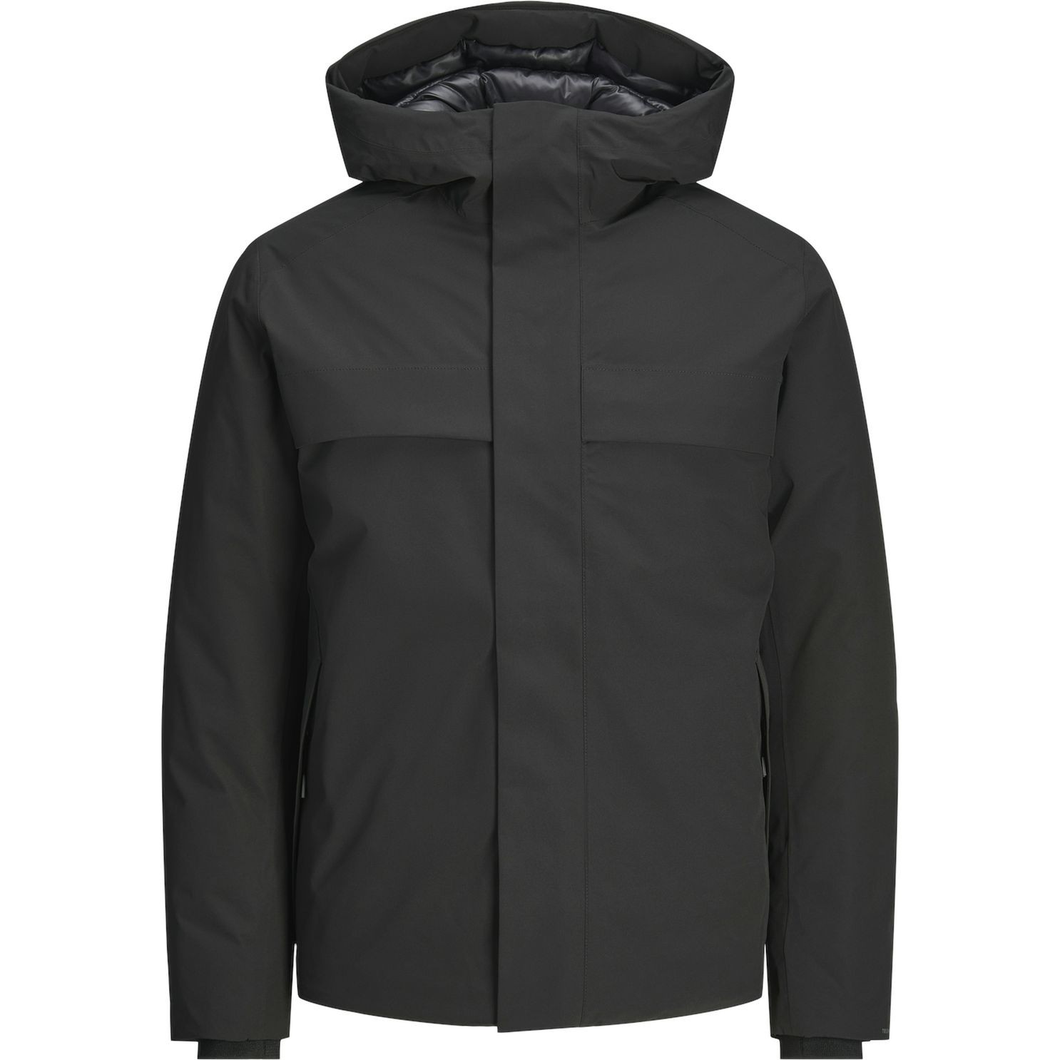 JACK & JONES Pūkinė striukė vyrams, Juoda, Wave jacket 1