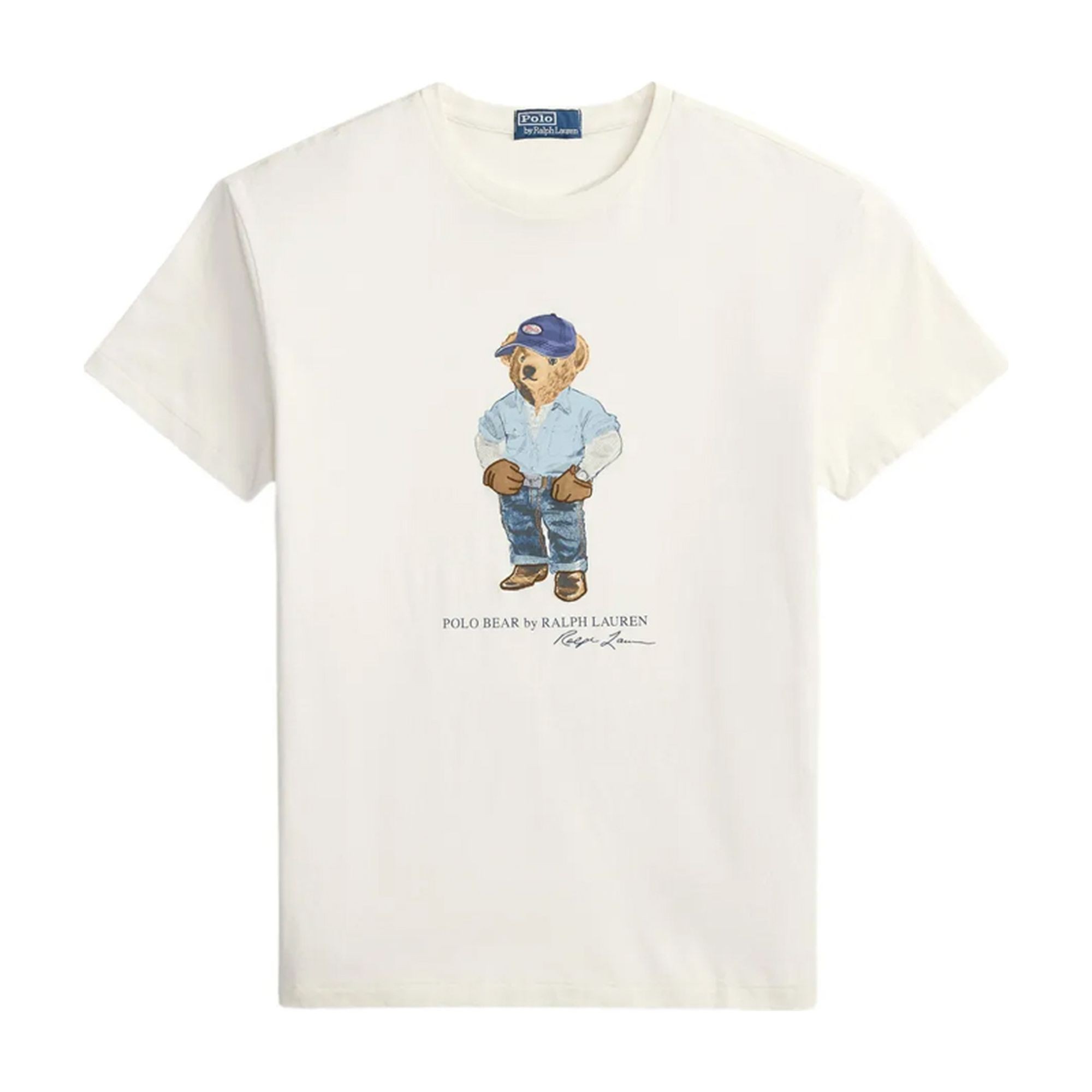 POLO RALPH LAUREN Marškinėliai trump. rankovėmis vyrams, Balta, Knit-t-shirt 1