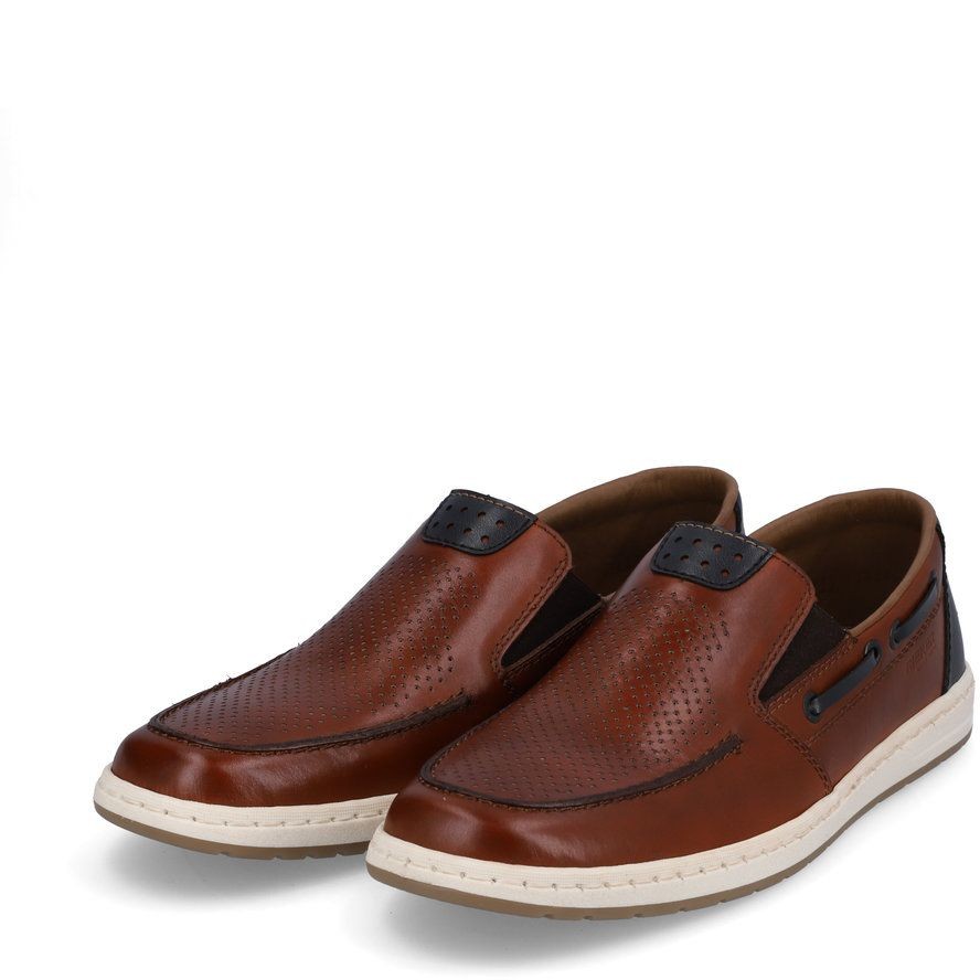 RIEKER Mokasinai vyrams, Ruda, MOCASINS 5