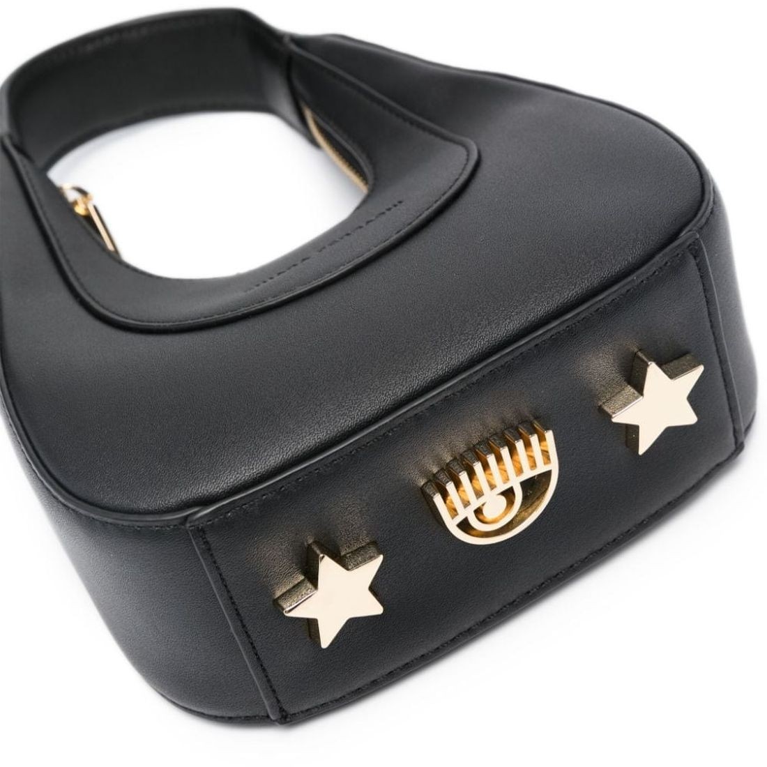 CHIARA FERRAGNI Rankinė, krepšys moterims, Juoda, Golden eye star  hobo bag 3