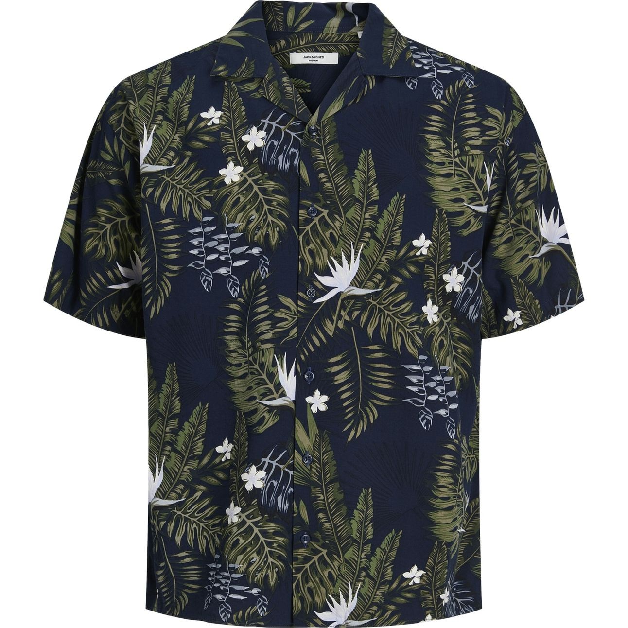 JACK & JONES Marškiniai vyrams, Mėlyna, JPRBLATROPIC RESORT SH 1