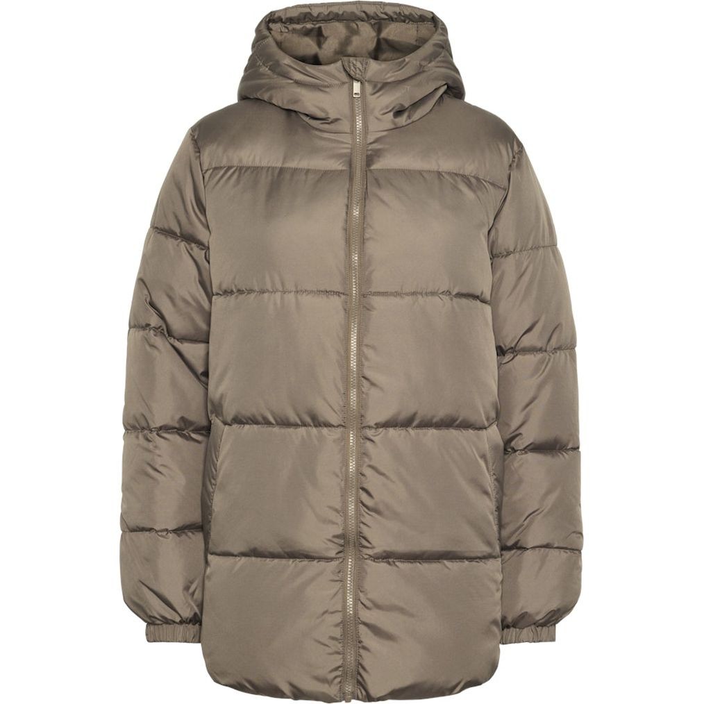 PIECES Pūkinė striukė moterims, Ruda, Maddie puffer jacket 1