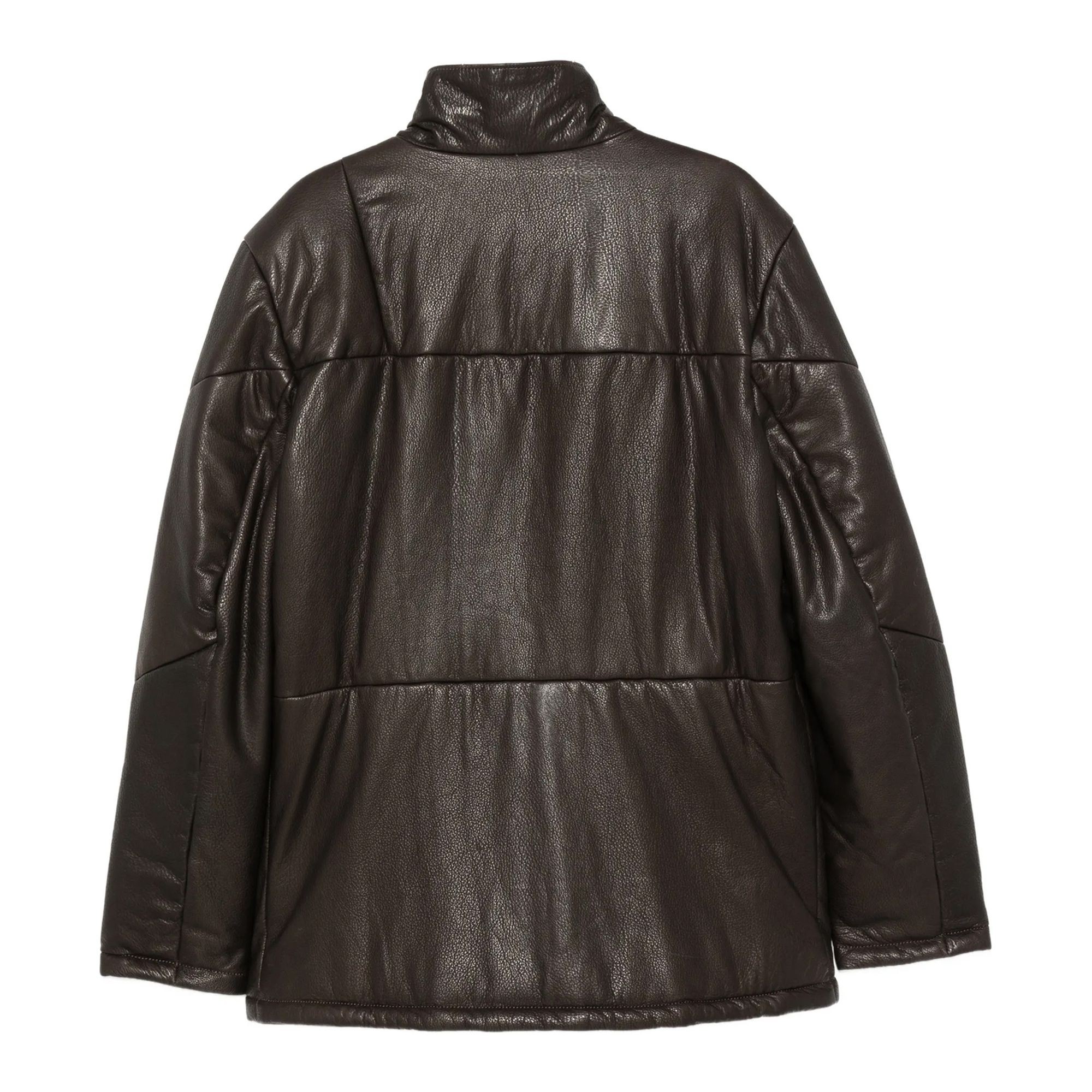 SERGIO MORETTI Odinė striukė vyrams, D.brown, Leather jacket 2
