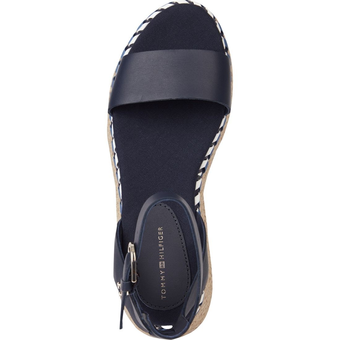 TOMMY HILFIGER Basutės moterims, Mėlyna, Low wedge sandal 5
