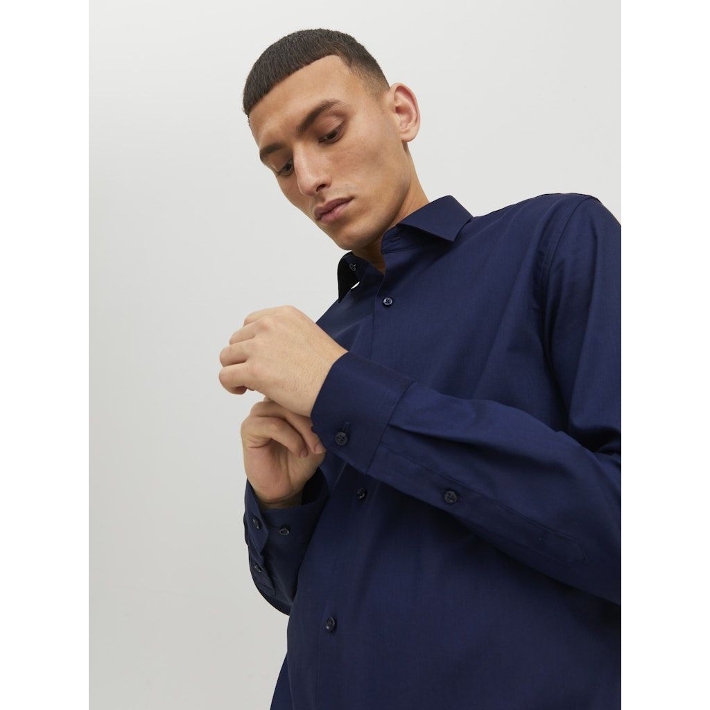 JACK & JONES Marškiniai vyrams, Mėlyna, JPRBLAPARKER SHIRT L/S 6
