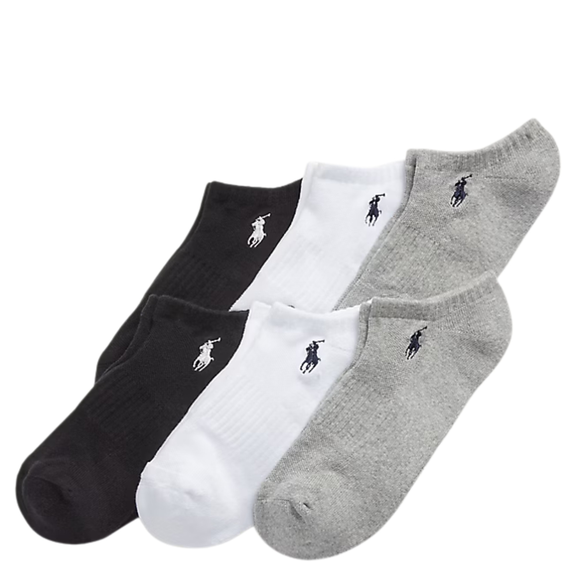 POLO RALPH LAUREN UW Kojinės vyrams, Pilka, Low cut 6pk no show 6 pack