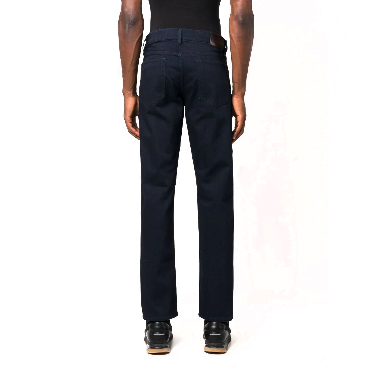 RALPH LAUREN PURPLE Aptempti džinsai vyrams, Mėlyna, Full length slim jeans 4