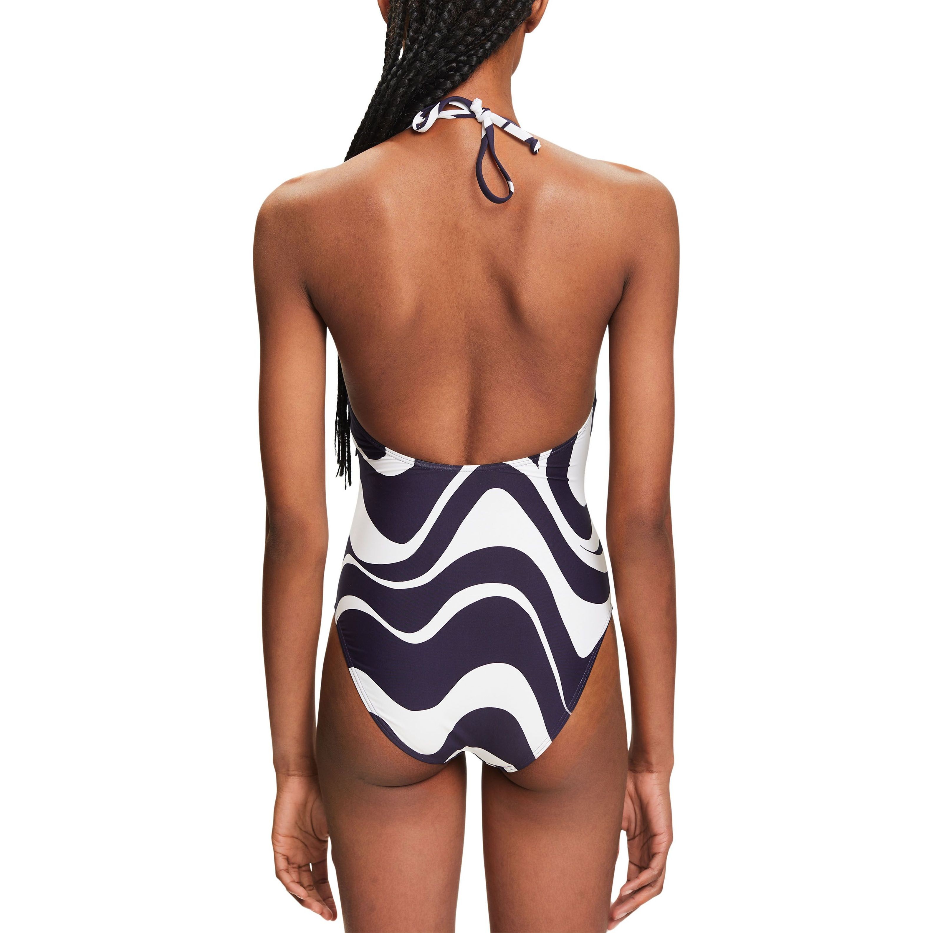 ESPRIT Maudymosi kostiumėlis moterims, Mėlyna, Wave beach Swimsuit 3