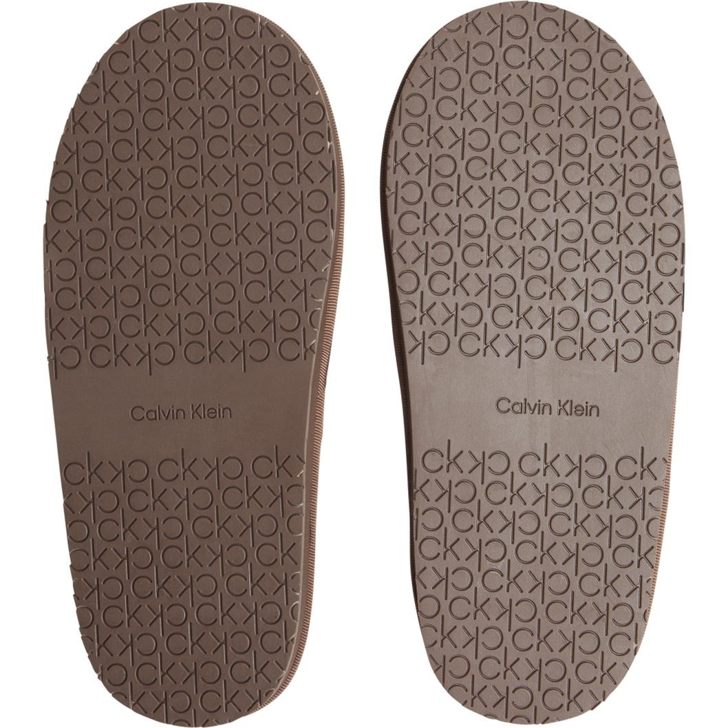 CALVIN KLEIN Namų šlepetės moterims, Pilka, SLIPPER FLATFORM SANDAL VEL 4