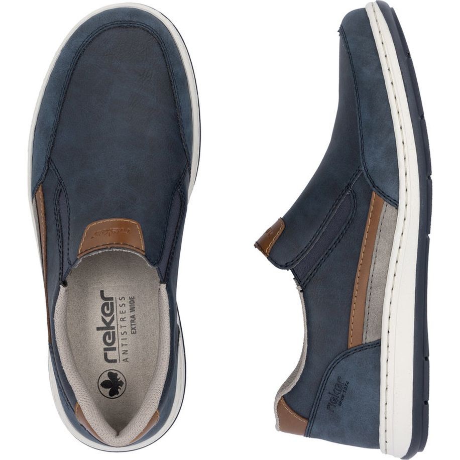 RIEKER Loaferiai vyrams, Mėlyna, Loafers 8