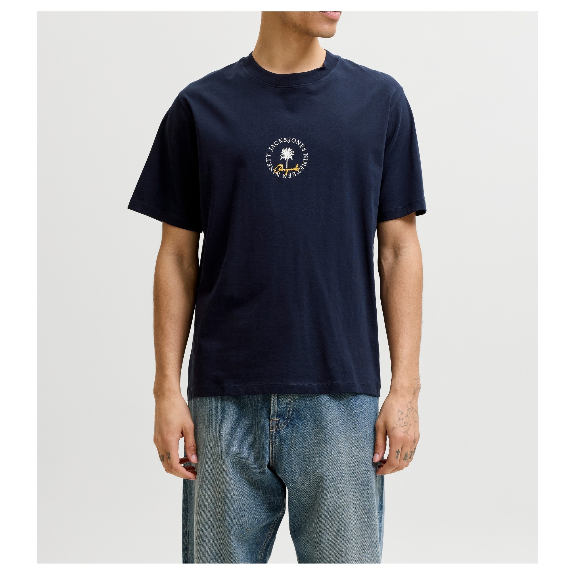 JACK & JONES Marškinėliai vyrams, Mėlyna, Hyeres minimal 2