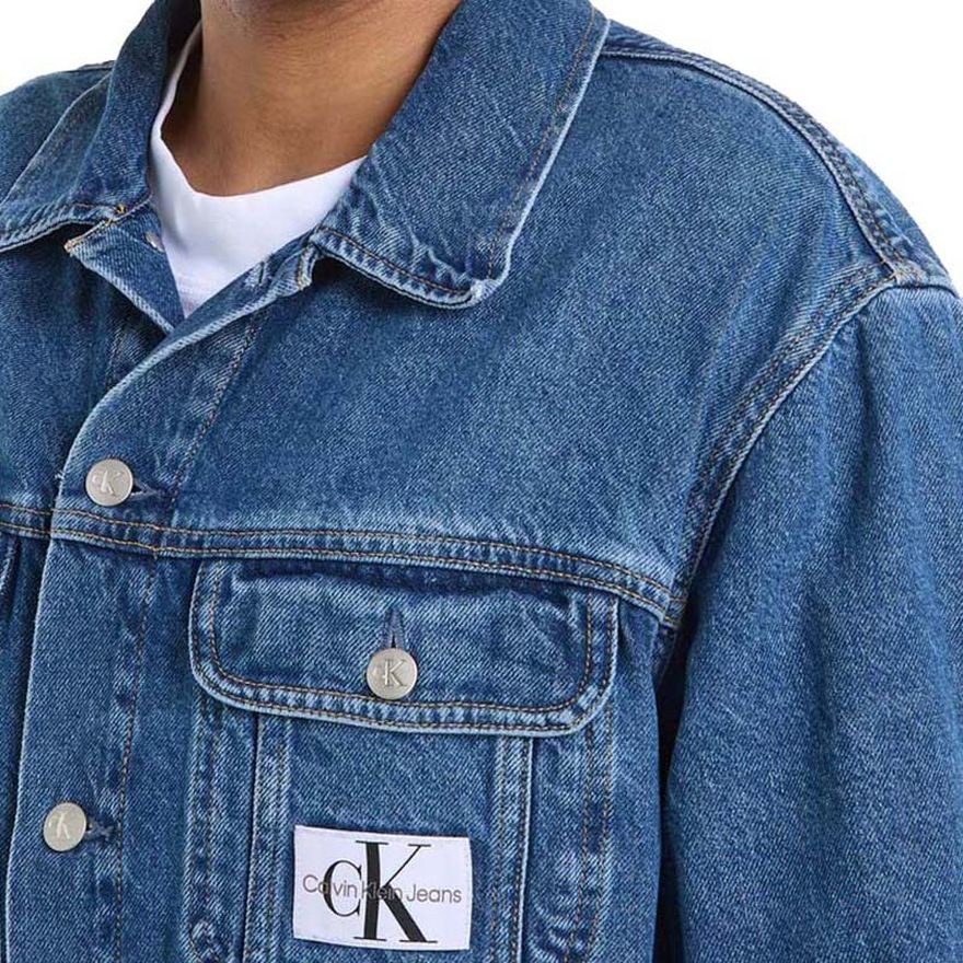 CALVIN KLEIN JEANS Džinsinis švarkas vyrams, Mėlyna, Trucker jacket 4
