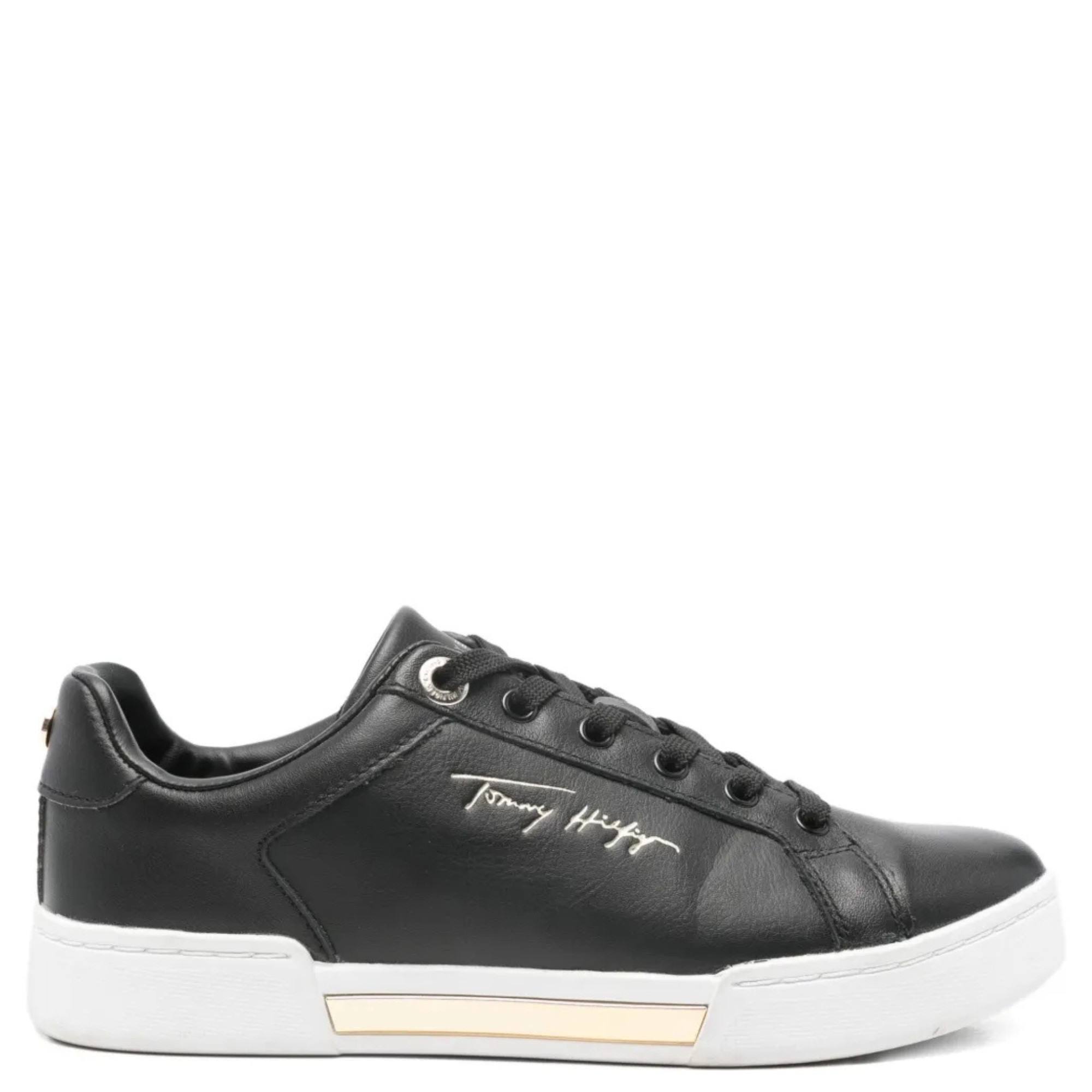 TOMMY HILFIGER Bateliai - moterims, Juoda, ELEVATED SNEAKER 2