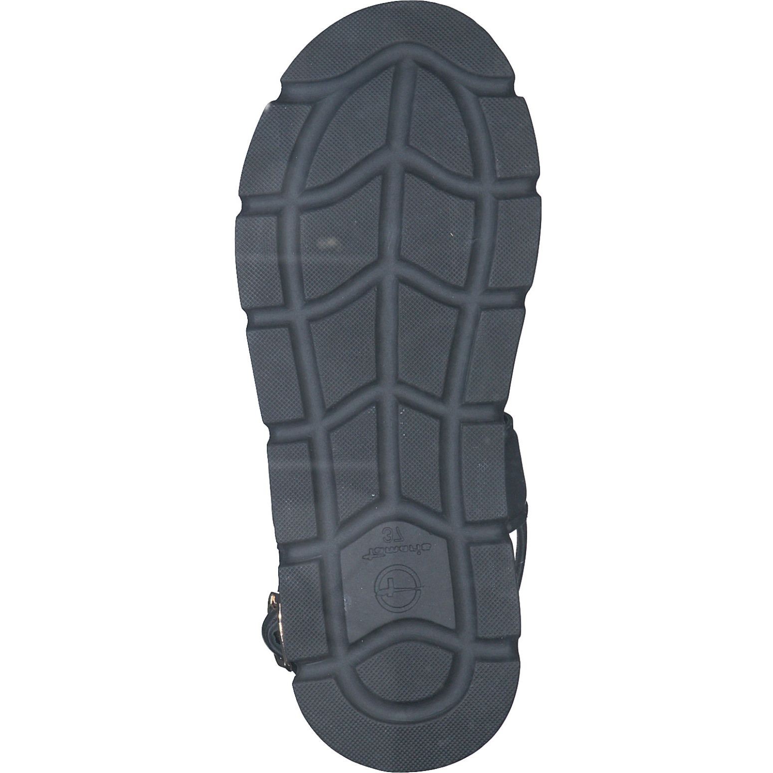 TAMARIS Basutės moterims, Juoda, SANDALS 4