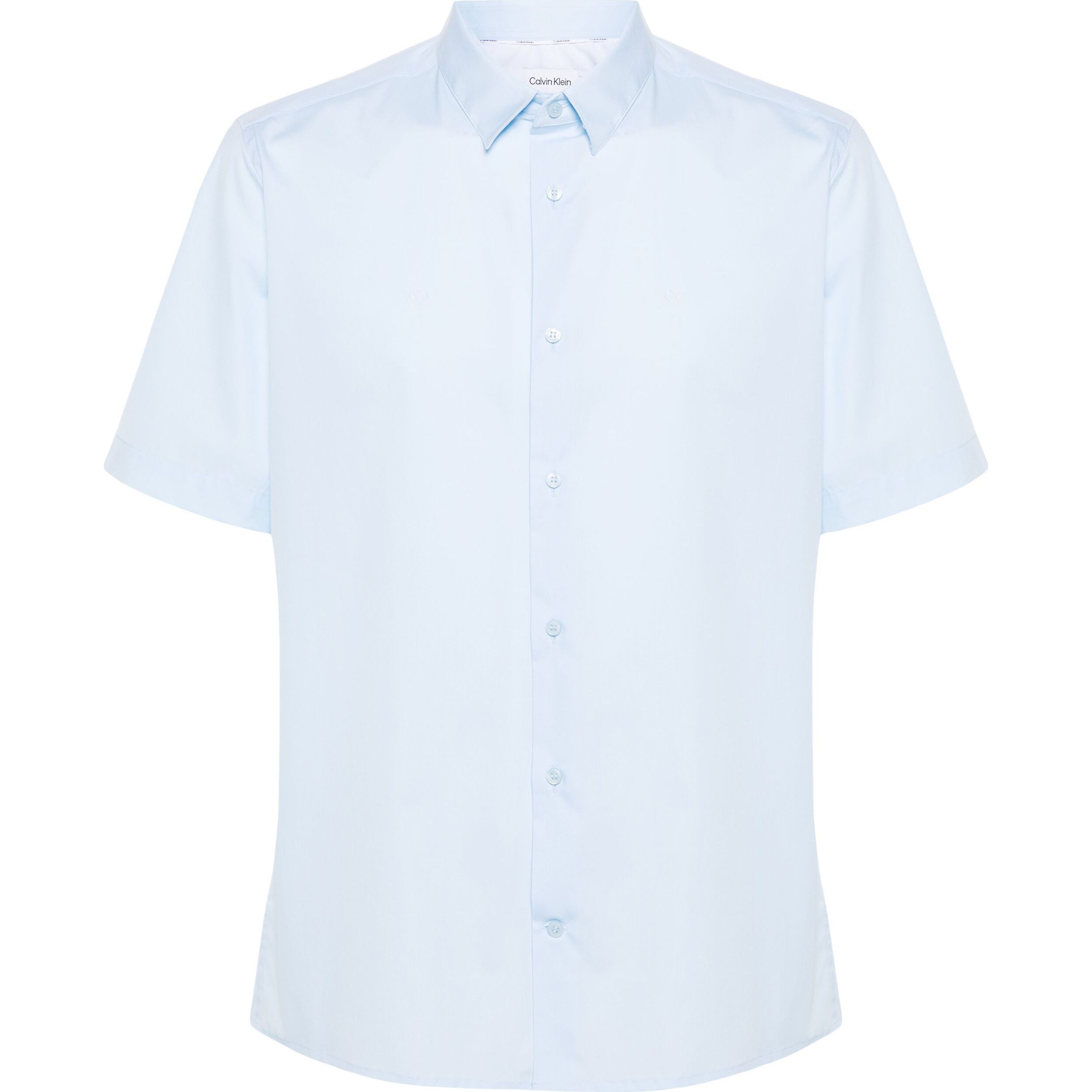 CALVIN KLEIN Marškiniai trump. rankovėmis vyrams, Mėlyna, S/s shirt 1
