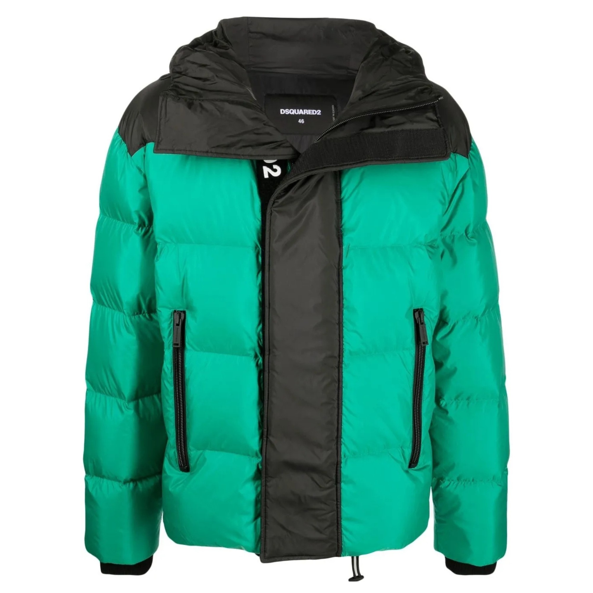 DSQUARED2 Pūkinė striukė vyrams, Žalia, Dsquared2 hood puffer 1