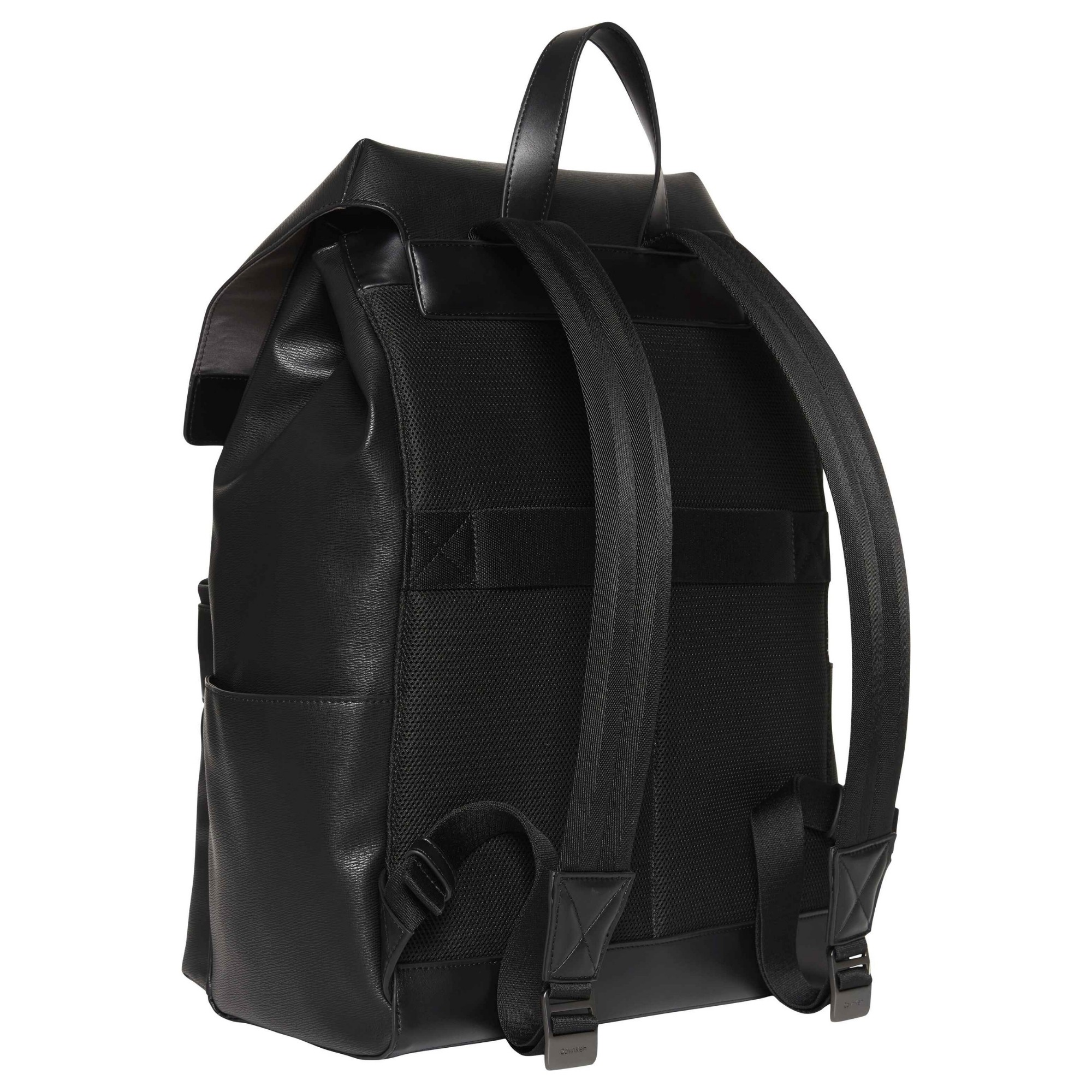 CALVIN KLEIN Kuprinė vyrams, Juoda, zip flap backpack 2