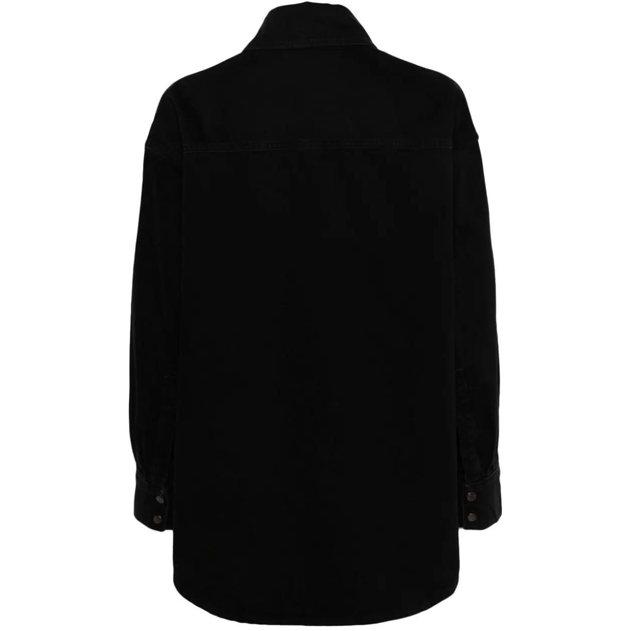 KSUBI Marškiniai ilgomis rankovėmis moterims, Juoda, Oversized shirt faded 2