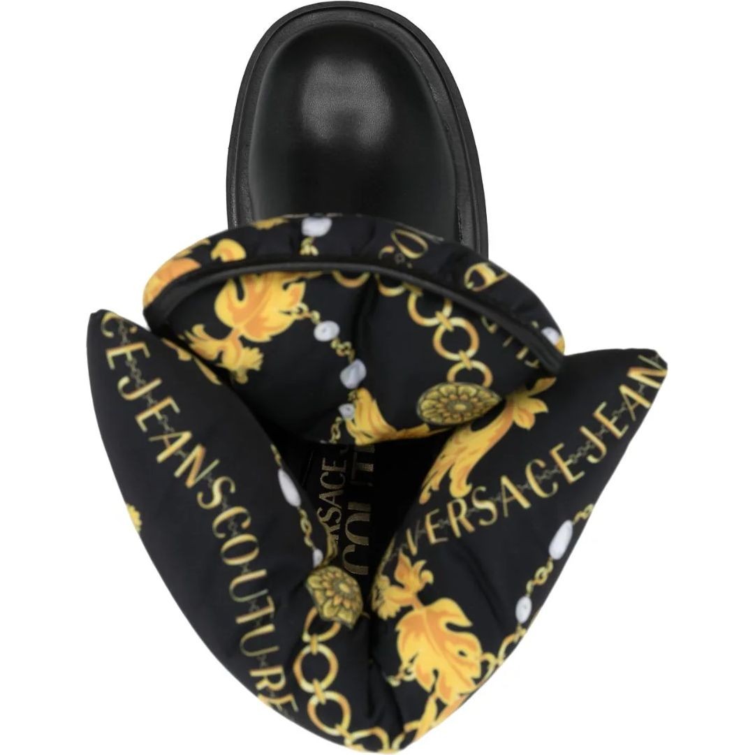 VERSACE JEANS CUTURE Aulinukai moterims, BLACK/GOLD, Drew booties 4