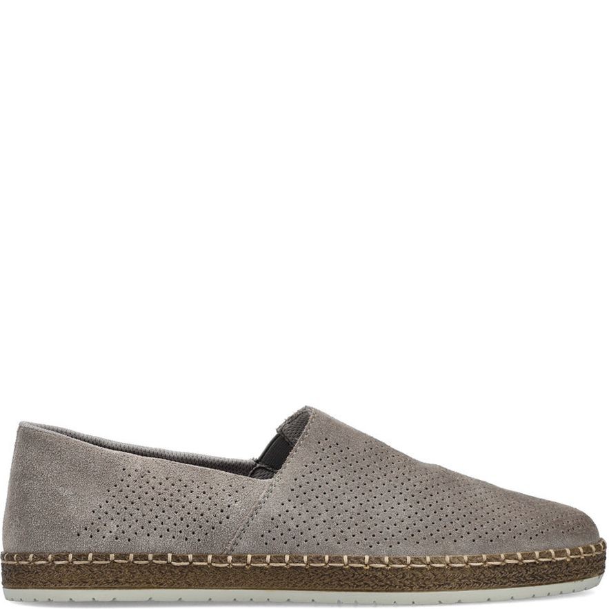 RIEKER Loaferiai vyrams, Pilka, Slipper 2