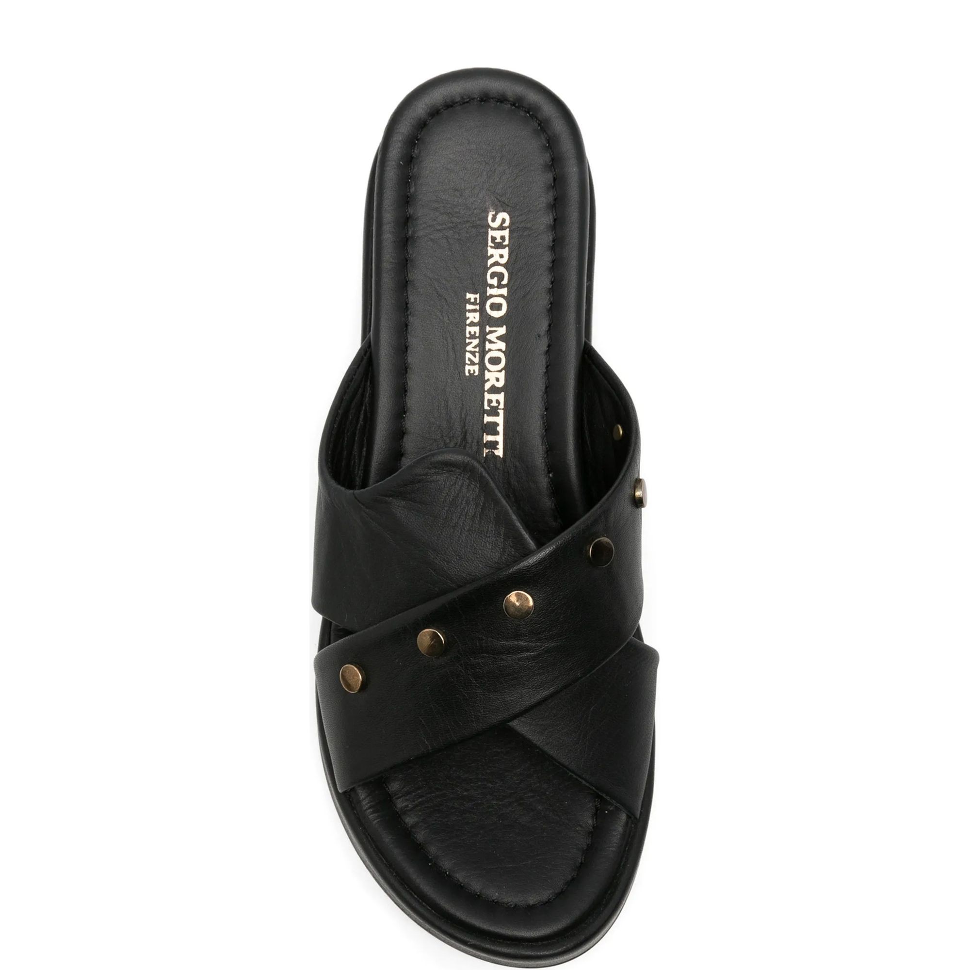 SERGIO MORETTI Klumpės moterims, Juoda, Slippers, SERGIO MORETTI 4
