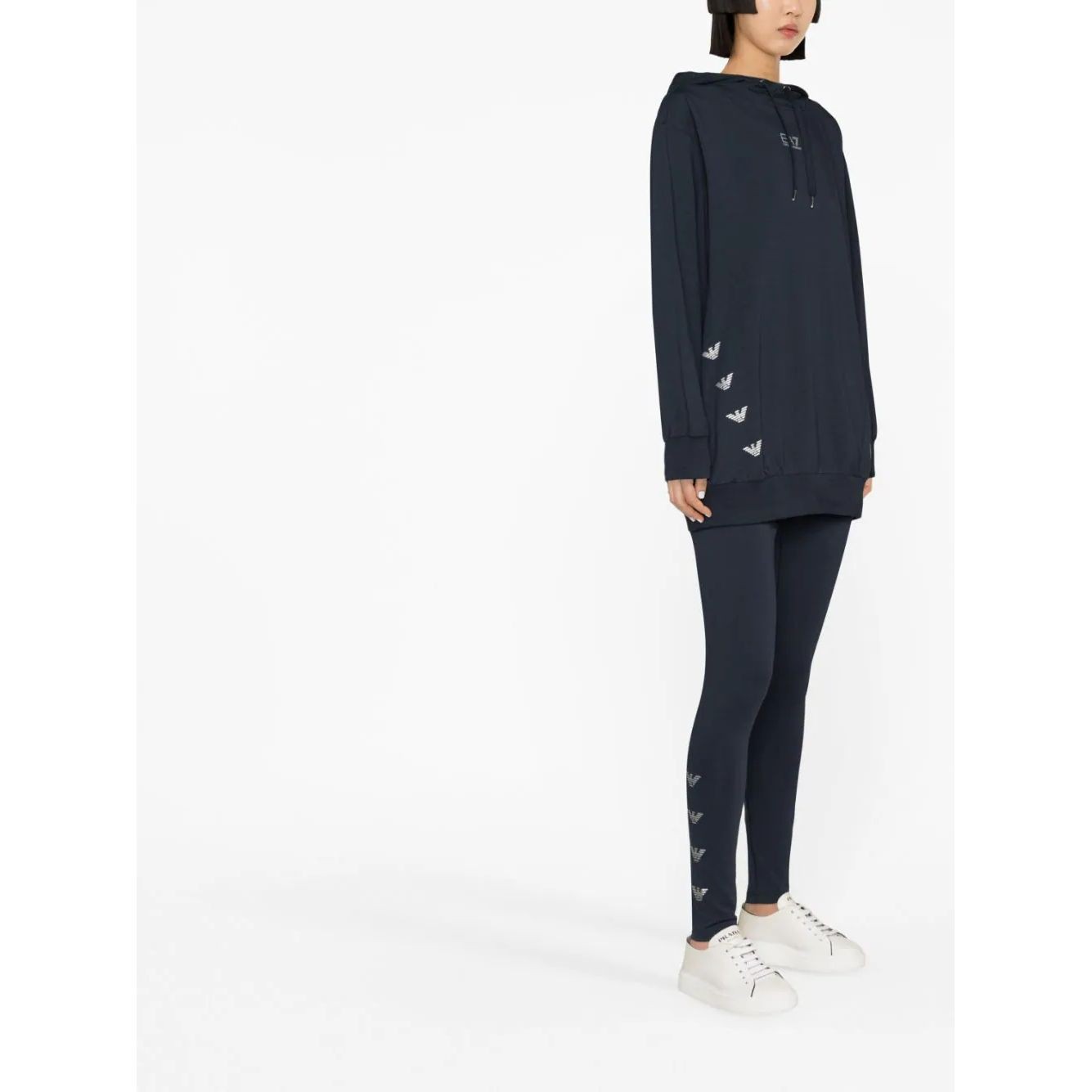 EA7 Sportinis nertinis moterims, Mėlyna, Sweatshirt 4