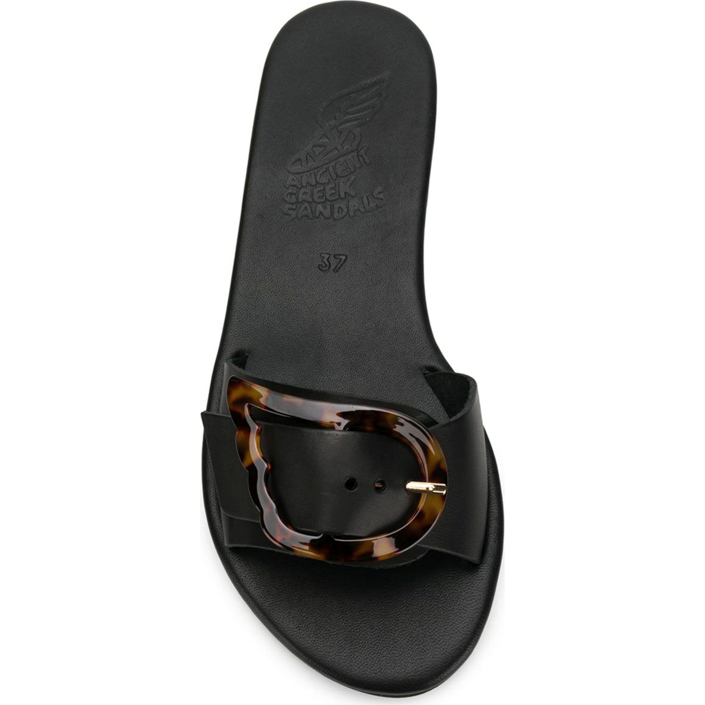 ANCIENT GREEK SANDAL Basutės moterims, Juoda, Aglaia vachetta sandals 4