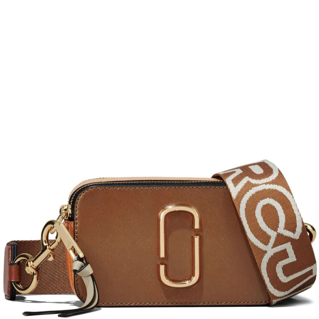 MARC JACOBS Rankinė per petį moterims, Ruda, The snapshot 1