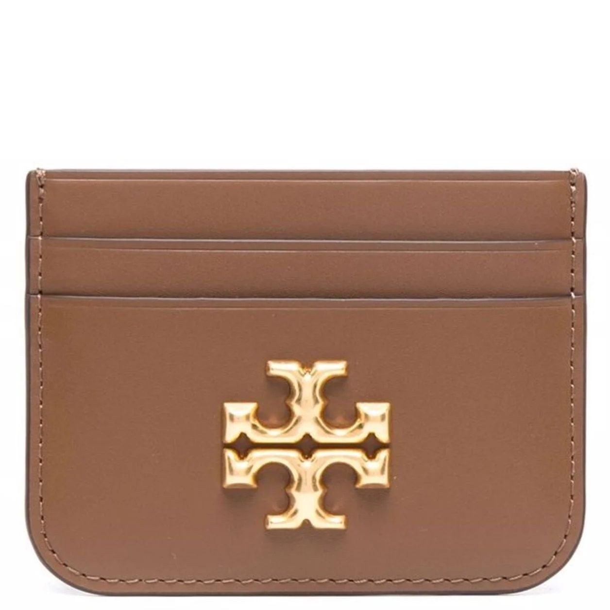 TORY BURCH Piniginė moterims, Ruda, Eleanor card case 1