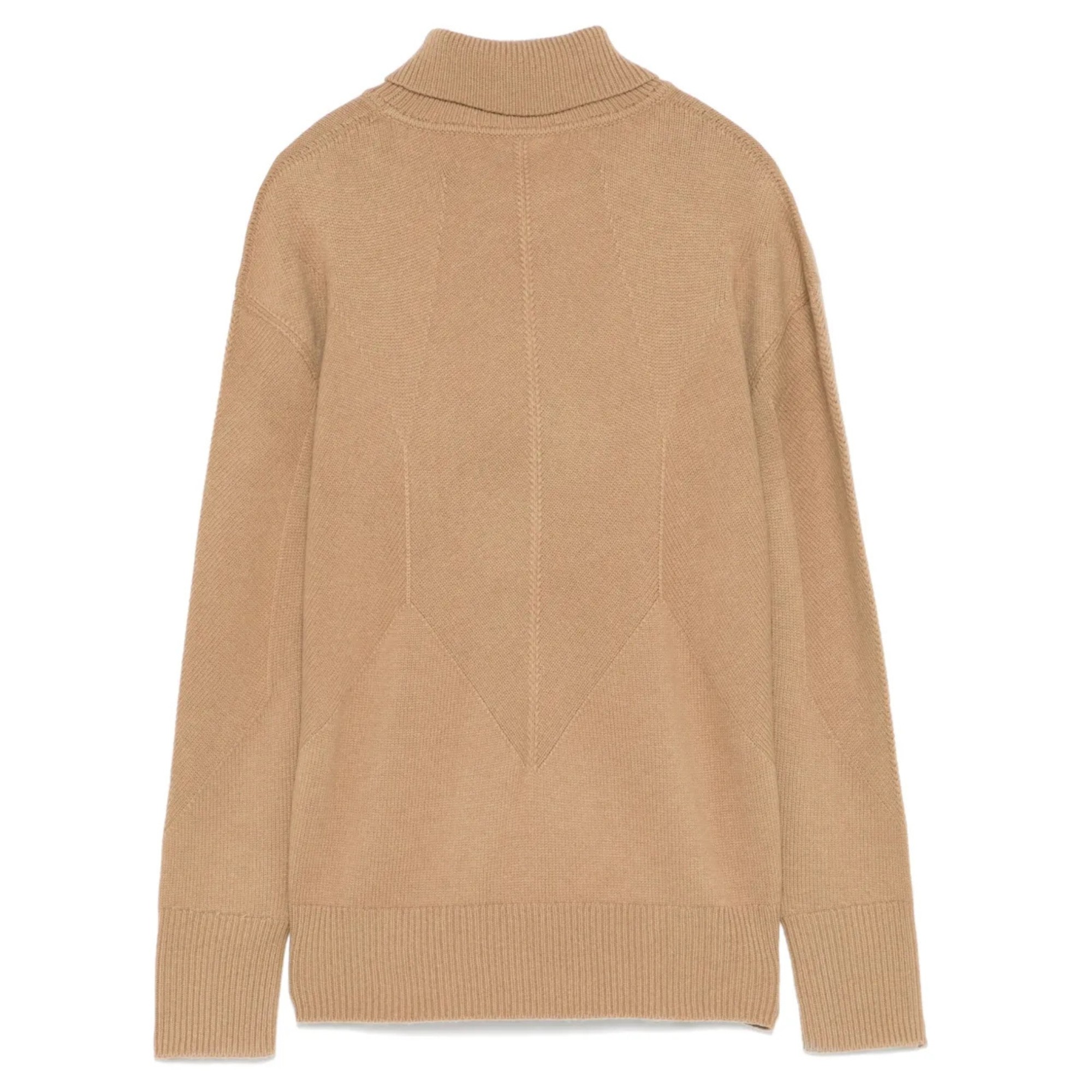 JOSEPH Megztinis moterims, Ruda, Soft wool high neck sweater 2