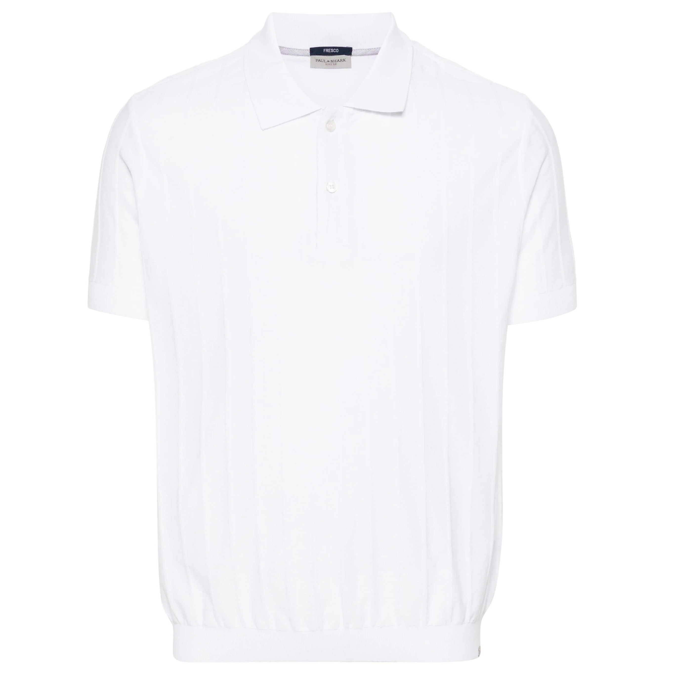 PAUL&SHARK Polo marškiniai trumpos rank. vyrams, Balta, men's knitted poloshirt