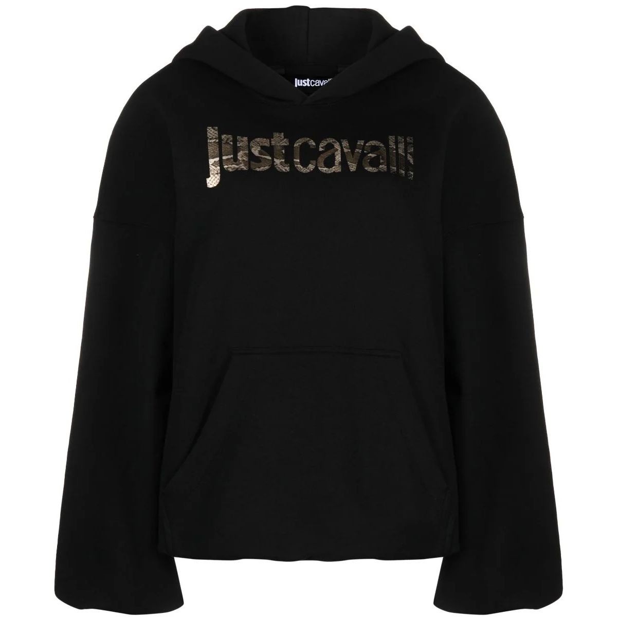 JUST CAVALLI Džemperis moterims, Juoda, Logo sweatshirts 1