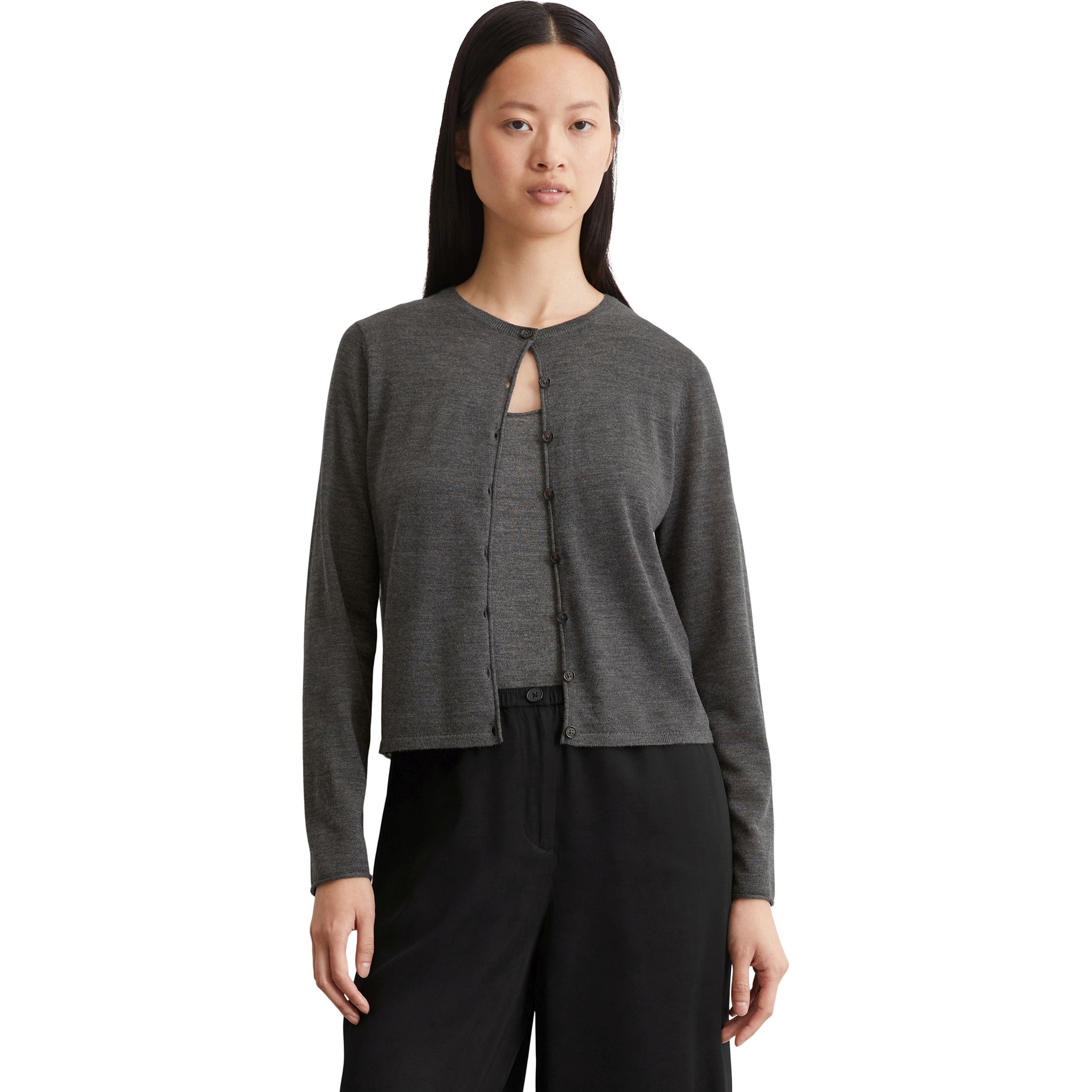 MARC O'POLO Kardiganas moterims, Pilka, Cardigans 408556161279 2