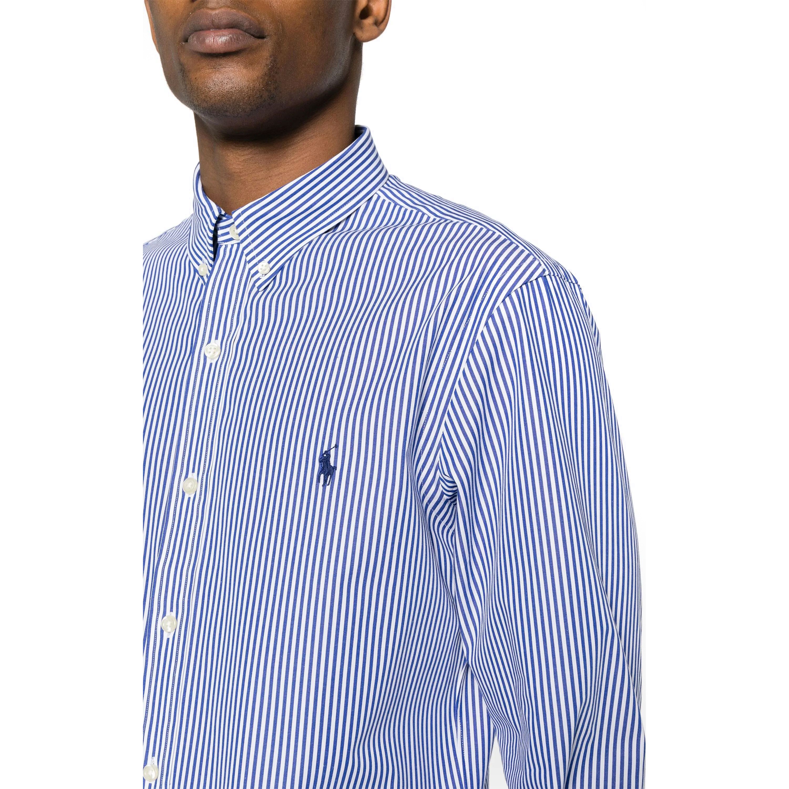 POLO RALPH LAUREN Marškiniai ilgomis rankovėmis vyrams, Mėlyna, Long sleeve sport shirt 4