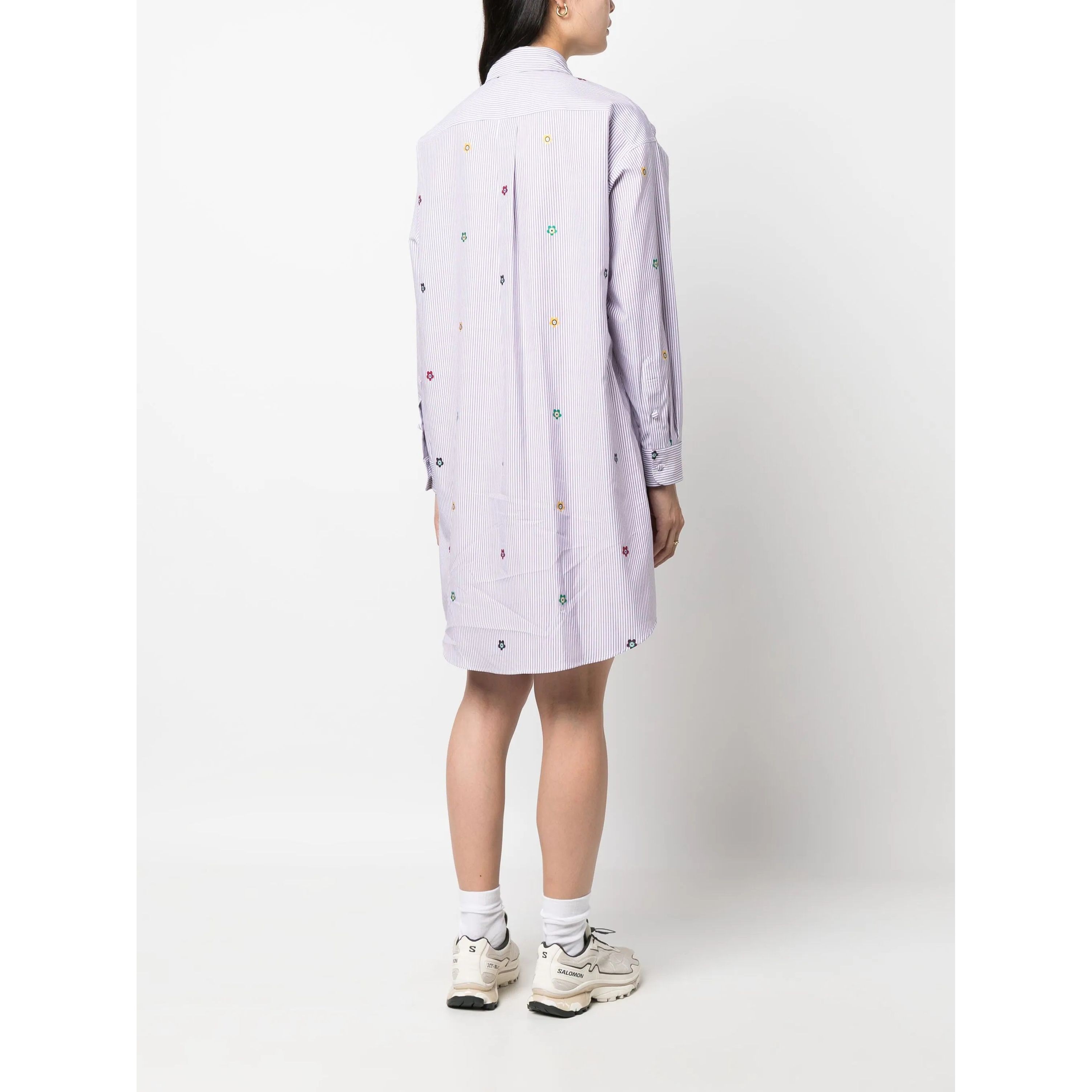 KENZO Mini suknelė moterims, Rožinė, Kenzo target shirting dress 4