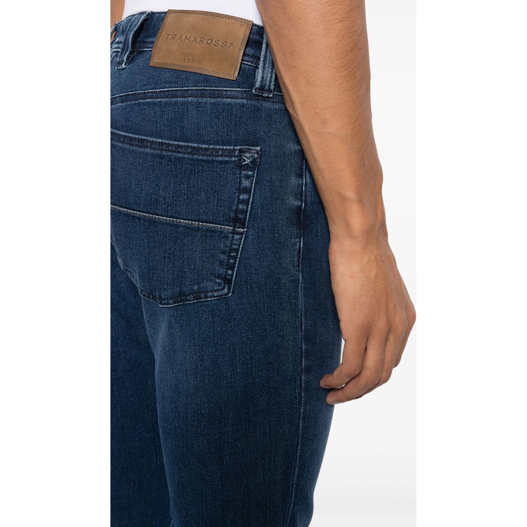 TRAMAROSSA Tiesūs džinsai vyrams, Mėlyna, Leonardo stretch jeans 5