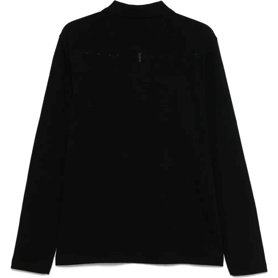 MICHAEL KORS Polo marškiniai ilgos rank. vyrams, Juoda, Bubble knit ls polo 2