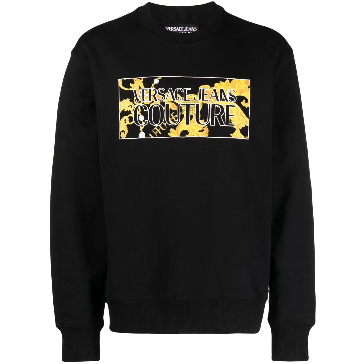 VERSACE JEANS CUTURE Sportinis nertinis vyrams, Juoda, Sweatshirts 1