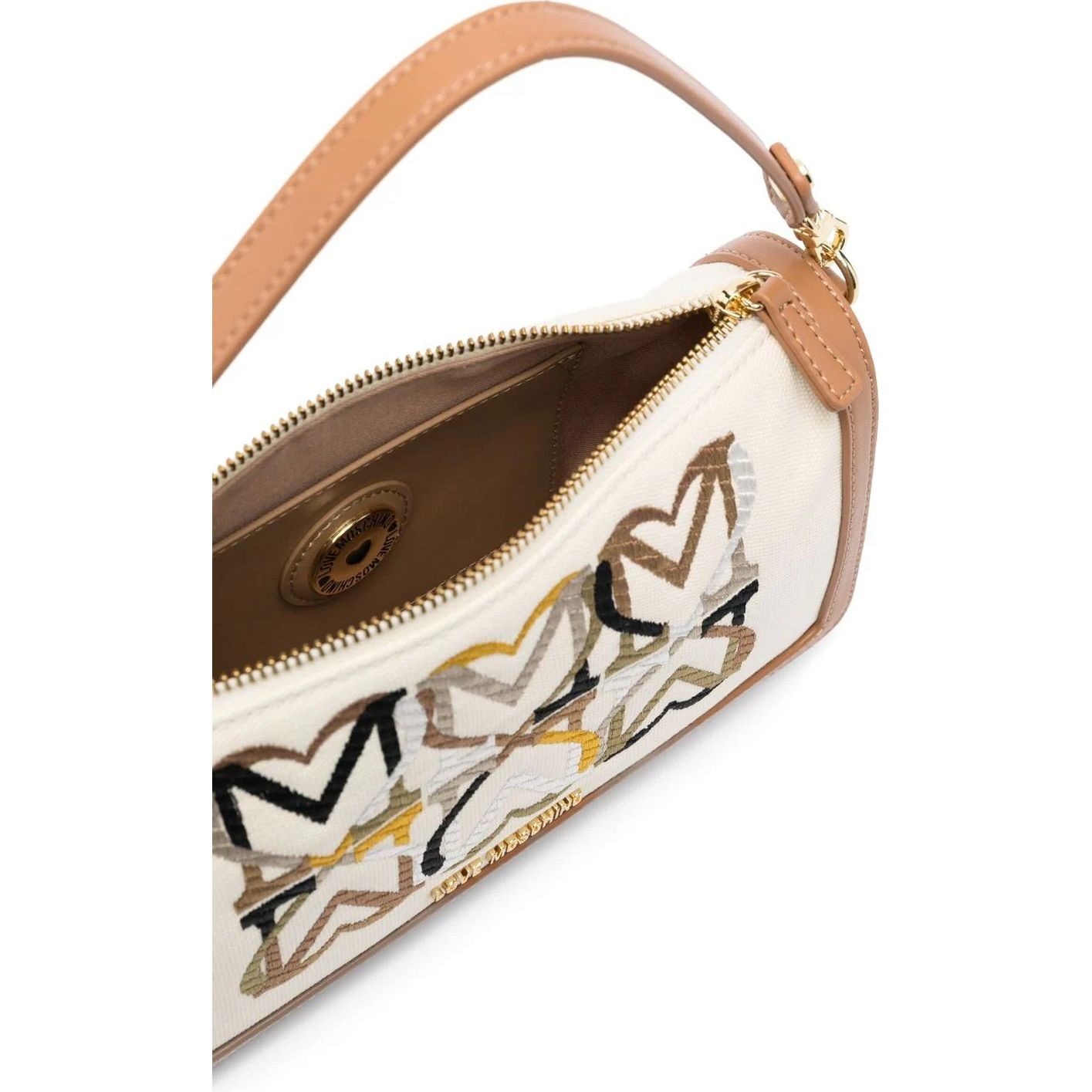 LOVE MOSCHINO Rankinė per petį moterims, Ruda, Top handle crossbody 4